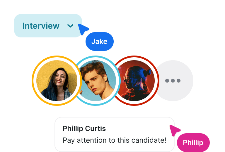 Manage applicants easily with hiring workflows